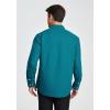 imageHISDERN Mens Dress Shirts Long Sleeve Button Down Shirts for Men Casual Solid Formal Business Regular Fit Shirt with PocketLight Teal