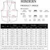 imageHISDERN Mens Suit Vest Business Suit Vests for Men Formal Slim Fit Solid Wedding Dress Waistcoat for VNeck Tuxedo VestGreen  Red Plaidflap Pocket