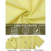 imageHISDERN Mens Summer Beach Shirts Casual See Through Sheer Lace Shirt Short Sleeve Button Down Mesh Shirt for MenYellow