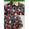 imageHawaiian Shirt for Men Short Sleeve Button Down Shirt Men Casual Summer Tropical Beach Aloha Shirts for Men Hawaii PartyChristmas Black