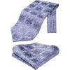 imageHISDERN Ascot Ties for Men Paisley Cravat Tie and Pocket Square Set Floral Mens Ascot Scarf Handkerchief Wedding PartyA04 Light Purple