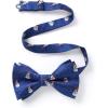 imageHISDERN Christmas Bow Tie and Pocket Square Set Pre Tied Bowties for Men Xmas Festival Woven Bowtie with Handkerchief07blue  White  Red