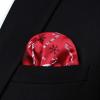imageHISDERN Christmas Bow Tie and Pocket Square Set Pre Tied Bowties for Men Xmas Festival Woven Bowtie with Handkerchief10red  White  Black