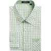 imageHISDERN Mens Plaid Button Down Shirt Long Sleeve Dress Shirts for Men Casual Wrinkle Free Regular Fit Work Shirt with PocketDsage Green