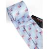 imageHISDERN Mens Ties Plaid Tie and Pocket Square Set Classic Woven Formal Checkered Neckties ampamp Handkerchief Wedding Party053light Blue American Flag