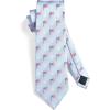 imageHISDERN Mens Ties Plaid Tie and Pocket Square Set Classic Woven Formal Checkered Neckties ampamp Handkerchief Wedding Party053light Blue American Flag