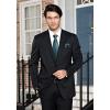 imageHISDERN Mens Ties Plaid Tie and Pocket Square Set Classic Woven Formal Checkered Neckties ampamp Handkerchief Wedding Party0593teal