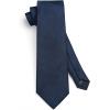 imageHISDERN Mens Ties Plaid Tie and Pocket Square Set Classic Woven Formal Checkered Neckties ampamp Handkerchief Wedding Party059navy Blue