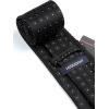 imageHISDERN Mens Ties Plaid Tie and Pocket Square Set Classic Woven Formal Checkered Neckties ampamp Handkerchief Wedding Party072black  White