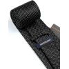 imageHISDERN Mens Ties Plaid Tie and Pocket Square Set Classic Woven Formal Checkered Neckties ampamp Handkerchief Wedding Party075black  White