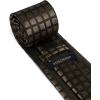 imageHISDERN Mens Ties Plaid Tie and Pocket Square Set Classic Woven Formal Checkered Neckties ampamp Handkerchief Wedding PartyChocolate Checkered
