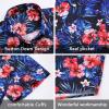 imageMens Hawaiian Shirts Short Sleeve Floral Tropical Aloha Shirt Casual Summer Button Down Holiday Beach Shirt with Pocket25navyRedBlack