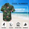 imageMens Hawaiian Shirts Short Sleeve Floral Tropical Aloha Shirt Casual Summer Button Down Holiday Beach Shirt with Pocket26greenPalm LeavesFlamingo