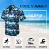 imageMens Hawaiian Shirts Short Sleeve Floral Tropical Aloha Shirt Casual Summer Button Down Holiday Beach Shirt with Pocket27blueBlackPalm