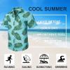 imageMens Hawaiian Shirts Short Sleeve Floral Tropical Aloha Shirt Casual Summer Button Down Holiday Beach Shirt with Pocket28greenPalm Leaves