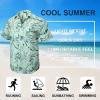 imageMens Hawaiian Shirts Short Sleeve Floral Tropical Aloha Shirt Casual Summer Button Down Holiday Beach Shirt with Pocket29celandine GreenPalm Leaves