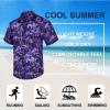imageMens Hawaiian Shirts Short Sleeve Floral Tropical Aloha Shirt Casual Summer Button Down Holiday Beach Shirt with Pocket31purple
