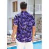 imageMens Hawaiian Shirts Short Sleeve Floral Tropical Aloha Shirt Casual Summer Button Down Holiday Beach Shirt with Pocket31purple