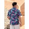 imageMens Hawaiian Shirts Short Sleeve Tropical Aloha Hawaiian Shirts for Men Button Down Casual Summer Beach Shirt04navy Blue Purple