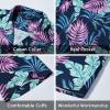 imageMens Hawaiian Shirts Short Sleeve Tropical Aloha Hawaiian Shirts for Men Button Down Casual Summer Beach Shirt04navy Blue Purple