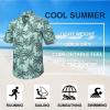 imageMens Hawaiian Shirts Short Sleeve Tropical Aloha Hawaiian Shirts for Men Button Down Casual Summer Beach ShirtBlack  Green