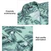 imageMens Hawaiian Shirts Short Sleeve Tropical Aloha Hawaiian Shirts for Men Button Down Casual Summer Beach ShirtBlack  Green