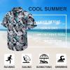 imageMens Hawaiian Shirts Short Sleeve Tropical Aloha Hawaiian Shirts for Men Button Down Casual Summer Beach ShirtBlack  Grey