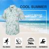 imageMens Hawaiian Shirts Short Sleeve Tropical Aloha Hawaiian Shirts for Men Button Down Casual Summer Beach ShirtGreen  Floral