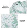 imageMens Hawaiian Shirts Short Sleeve Tropical Aloha Hawaiian Shirts for Men Button Down Casual Summer Beach ShirtGreen  Floral