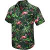 26-green/Palm Leaves/Flamingo