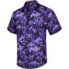 imageMens Hawaiian Shirts Short Sleeve Floral Tropical Aloha Shirt Casual Summer Button Down Holiday Beach Shirt with Pocket31purple