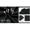 imageHISDERN Mens Short Sleeve Button Down Shirts Work Casual Button Up Relaxed Fit Summer Shirt with Two PocketsA1black