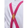 imageHISDERN Bow Tie and Suspenders for Men Elastic XBack Suspender and Bowtie Set Adjustable Braces for Wedding TuxedoAhot Pink