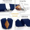 imageHISDERN Bow Tie and Suspenders for Men Elastic XBack Suspender and Bowtie Set Adjustable Braces for Wedding TuxedoC2blue 1