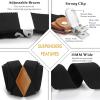 imageHISDERN Bow Tie and Suspenders for Men Elastic XBack Suspender and Bowtie Set Adjustable Braces for Wedding TuxedoD1black 1