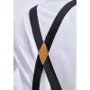 imageHISDERN Bow Tie and Suspenders for Men Elastic XBack Suspender and Bowtie Set Adjustable Braces for Wedding TuxedoD1black 1