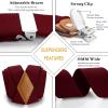 imageHISDERN Bow Tie and Suspenders for Men Elastic XBack Suspender and Bowtie Set Adjustable Braces for Wedding TuxedoE1burgundy 1