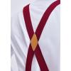 imageHISDERN Bow Tie and Suspenders for Men Elastic XBack Suspender and Bowtie Set Adjustable Braces for Wedding TuxedoE4burgundy 2