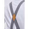 imageHISDERN Bow Tie and Suspenders for Men Elastic XBack Suspender and Bowtie Set Adjustable Braces for Wedding TuxedoF2grey 1