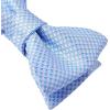 imageHISDERN Bow Ties for Men Polka Dot Selftie Bowtie and Pocket Square Classic Business Tuxedo Wedding Bowties HandkerchiefBaby BlueWhite
