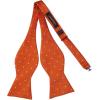 imageHISDERN Bow Ties for Men Polka Dot Selftie Bowtie and Pocket Square Classic Business Tuxedo Wedding Bowties HandkerchiefBorange  Gold