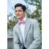 imageHISDERN Bow Ties for Men Polka Dot Selftie Bowtie and Pocket Square Classic Business Tuxedo Wedding Bowties HandkerchiefHot Pink  Red Dots