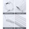 imageHISDERN Mens Stretch Wrinkle Free Dress Shirts Long Sleeve Non Iron Business Button Down Formal Shirt for Work Wedding PromAwhite