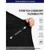 imageHISDERN Mens Stretch Wrinkle Free Dress Shirts Long Sleeve Non Iron Business Button Down Formal Shirt for Work Wedding PromBblack
