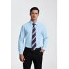 imageHISDERN Mens Stretch Wrinkle Free Dress Shirts Long Sleeve Non Iron Business Button Down Formal Shirt for Work Wedding PromBlight Blue