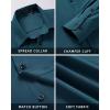 imageHISDERN Mens Stretch Wrinkle Free Dress Shirts Long Sleeve Non Iron Business Button Down Formal Shirt for Work Wedding PromBnavy Blue