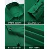 imageHISDERN Mens Stretch Wrinkle Free Dress Shirts Long Sleeve Non Iron Business Button Down Formal Shirt for Work Wedding PromGgreen