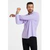 imageHISDERN Mens Stretch Wrinkle Free Dress Shirts Long Sleeve Non Iron Business Button Down Formal Shirt for Work Wedding PromPlavender