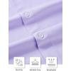imageHISDERN Mens Stretch Wrinkle Free Dress Shirts Long Sleeve Non Iron Business Button Down Formal Shirt for Work Wedding PromPlavender