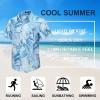 imageHawaiian Shirt for Men Short Sleeve Button Down Shirt Men Casual Summer Tropical Beach Aloha Shirts for Men Hawaii PartyA5blueleaf
